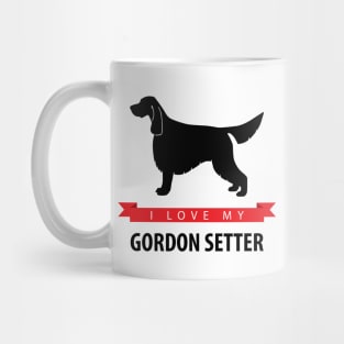 I Love My Gordon Setter Mug